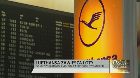 Lufthansa zmuszona do odwołania części rejsów