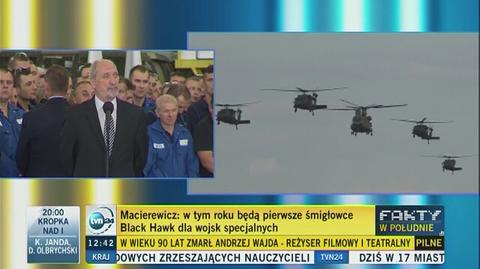 Macierewicz: śmigłowce Black Hawk w tym roku 	