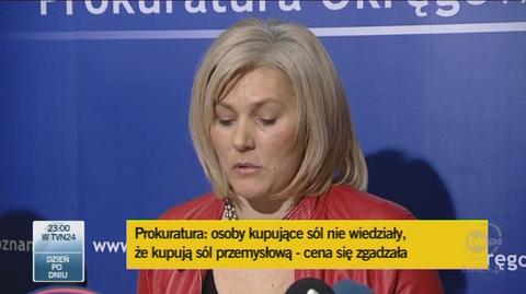 Magdalena Mazur-Prus o wstepnym badaniu próbek soli (TVN24)