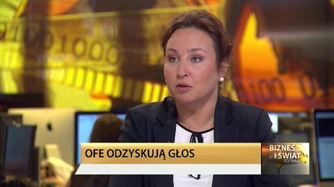 Małgorzata Rusewicz: nie ma możliwości, aby OFE zbankrutowały