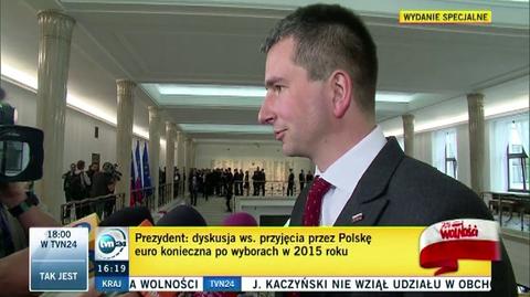 Mateusz Szczurek i Marek Belka o wejściu Polski do strefy euro