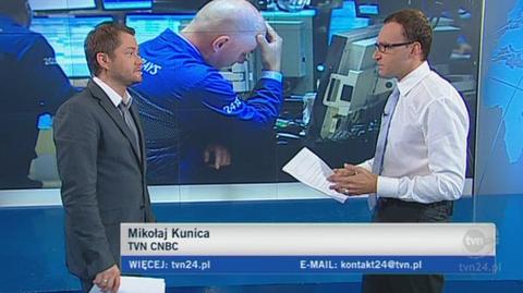 Mikołaj Kunica z TVN CNBC o kryzysie finansowym (TVN24)