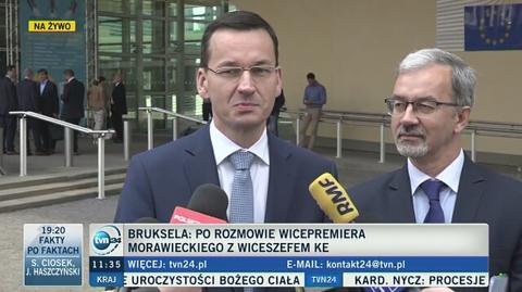 Minister Morawiecki o spotkaniach w Brukseli
