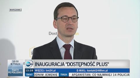 Morawiecki: niepełnosprawni muszą mieć pomoc w przełamywaniu barier 