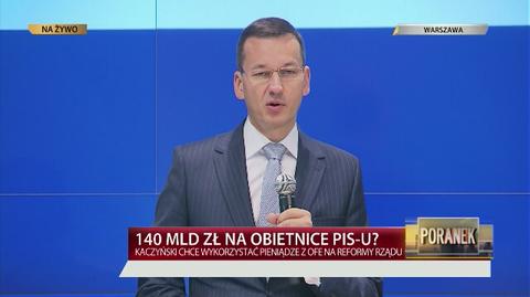 Morawiecki o rządowym planie oszczędzania