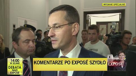 Morawiecki po expose