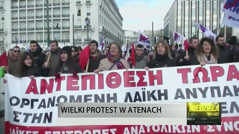 Na ulicach Aten dalsze protesty