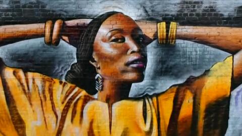 Niezwykłe murale w Londynie. "Dodają kobietom pewności"
