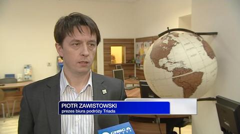 O sytuacji biur podróży mówi prezes Triady, Piotr Zawistowski (TVN CNBC Biznes)
