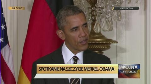 Obama i Merkel o sytuacji na Ukrainie