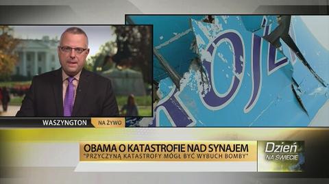 Obama o katastrofie nad Synajem