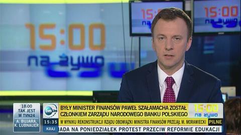 Paweł Szałamacha członkiem zarządu NBP