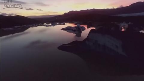 Piękna Islandia widziana z lotu drona 
