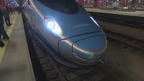 Pierwszy pociąg Pendolino wyruszył w trasę