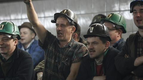 Pikieta górników z "Budryka"