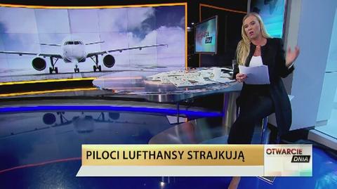 Piloci Lufthansy strajkują