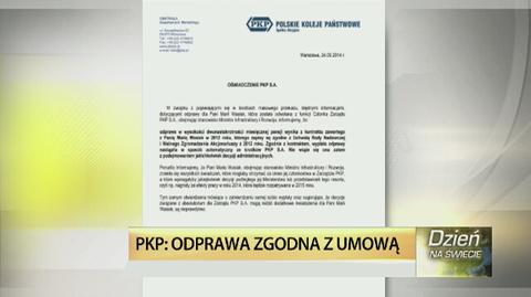 PKP: Odprawa jest zgodna z umową