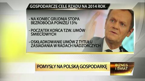 Podsumowanie gospodarczych celów rządu na 2014 rok