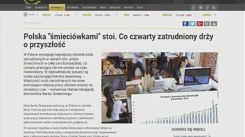 Polska "śmieciówkami" stoi. Co czwarty zatrudniony drży o przyszłość