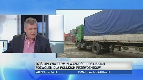 Polskie ciężarówki muszą opuścić Rosję. "Nie możemy się z tym zgodzić"