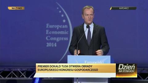 Premier Donald Tusk otwiera obrady Europejskiego Kongresu Gospodarczego