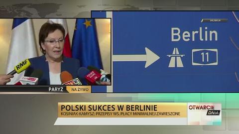 Premier Kopacz: My z naszej strony zrobiliśmy wszystko