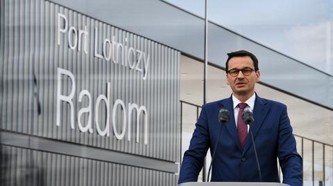 Premier Morawiecki: Radom będzie portem zapasowym dla Lotniska Chopina i dla CPK