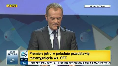 Premier ogłosił plan "Polska po kryzysie" 