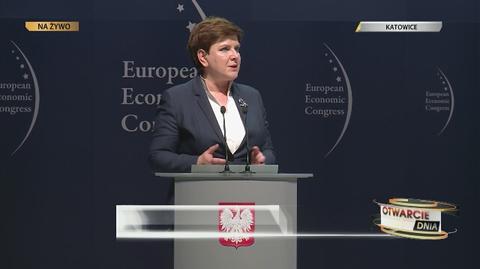 Premier Szydło otwiera Europejski Kongres Gospodarczy w Katowicach