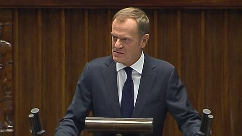 Premier Tusk o deflacji, która zmniejsza wpływy do budżetu