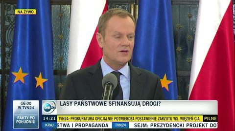 Premier Tusk o nowelizacji ustawy o Lasach Państowych