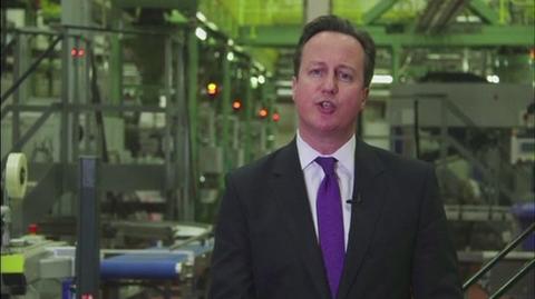 Premier Wielkiej Brytanii David Cameron mówi o ożywieniu gospodarki
