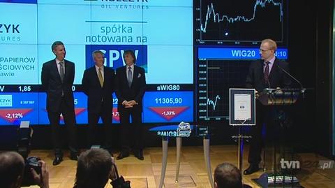 Prezes GPW wita KOV/TVN CNBC Biznes