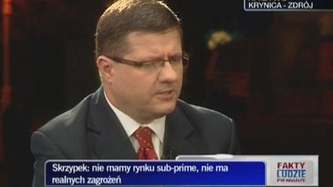 Prezes NBP Sławomir Skrzypek jest zwolennikiem zintegrowanego nadzoru nadzoru finansowego, ale dopiero za pięć lat