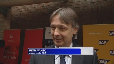 Prezes spółki CEZ Petr Ivanek (TVN CNBC Biznes)