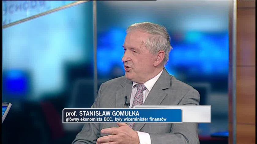 prof. Stanisław Gomułka, główny ekonomista BCC, b.wiceminister finansów
