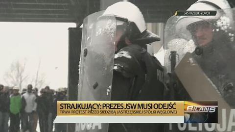 Protest przed siedzibą JSW