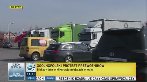 Przewoźnicy protestują przeciwko niemieckim przepisom