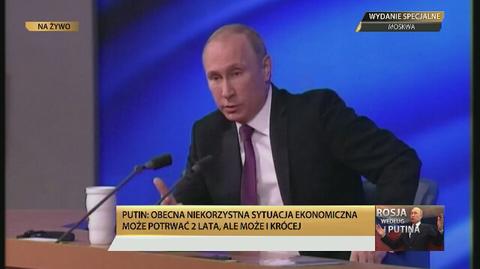 Putin: obecna sytuacja może potrwać 2 lata 