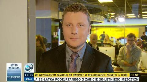 Rafał Wojda zapowiada start kanału TVN24 Biznes i Świat w najważniejszym momencie sylwestrowej nocy