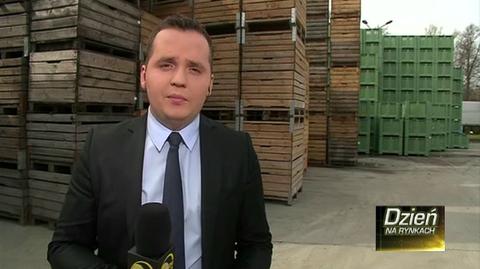 Reporter TVN24 Biznes i Świat rozmawiał z emsporterami owoców