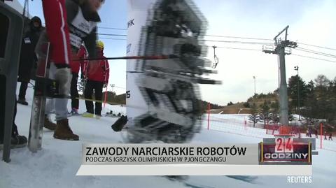 Roboty na stoku. Maszyny rywalizowały na nartach 