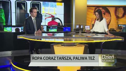 Ropa coraz tańsza, paliwa też