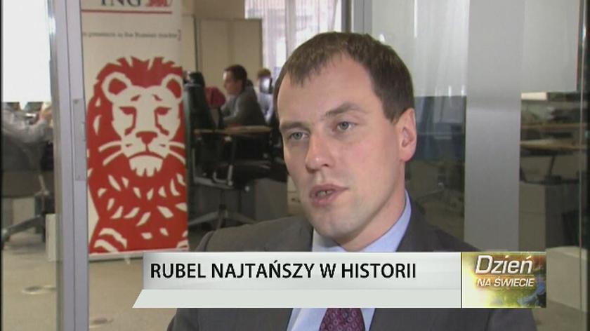 Rubel najtańszy w historii. Efekt sankcji gospodarczych 