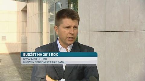 Ryszard Petru z BRE Banku: deficyt mniejszy, bo podatki wyższe (TVN CNBC)