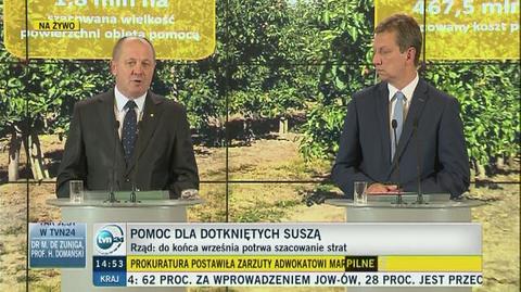 Sawicki: pomoc dla gospodarstw z 30 proc. strat