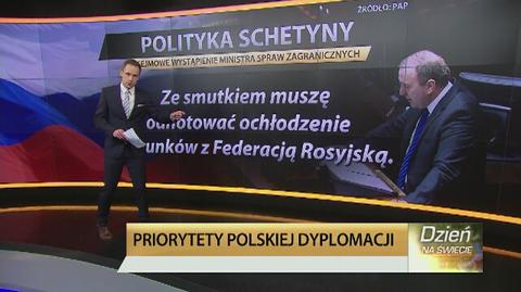 Schetyna o priorytetach polskiej dyplomacji