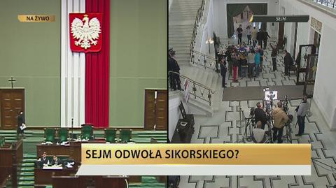 Sejm odwoła Sikorskiego? 