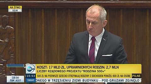 Sławomir Neumann o programie 500 plus: To historyczne kłamstwo