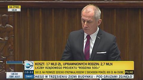 Sławomir Neumann o programie 500 plus: To historyczne kłamstwo